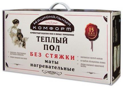 Теплолюкс Комплект теплых полов Национальный комфорт тНК-1180-8,00 без регулятора (одножильный мат, 8 кв.м, 1180 Вт)