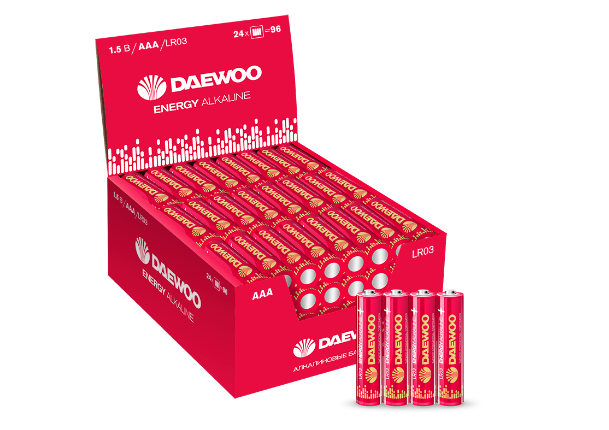Элемент питания Daewoo LR03 ENERGY Alkaline 2021 DB-4
