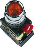 Арматура светосигнальная TDM ABLF-22 (красная) неон кнопка 1з+1р d22mm 240B